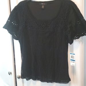 Lace Short Sleeved Top
